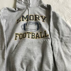 Emory University hooded sweatshirt, size medium